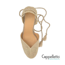 Carica l'immagine nel visualizzatore di Gallery, CORA 256 Espadrilla Lacci Oro