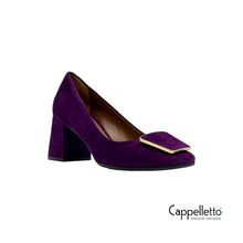 Carica l'immagine nel visualizzatore di Gallery, EVA Décolleté in Camoscio Viola