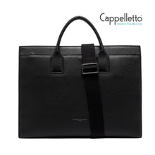 Carica l'immagine nel visualizzatore di Gallery, FLORENCE Cartella da Uomo in Pelle Nera