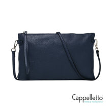 Carica l'immagine nel visualizzatore di Gallery, HERMY Busta in Pelle Blu Navy