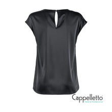Carica l'immagine nel visualizzatore di Gallery, FEN Blusa Manica Corta Nero