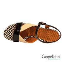Carica l'immagine nel visualizzatore di Gallery, CALE Sandalo Montante Latte/Nero