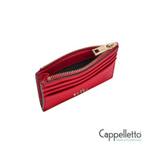 Carica l'immagine nel visualizzatore di Gallery, CAMELIA S Zipped Card Case Ruby