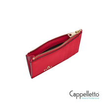 Carica l'immagine nel visualizzatore di Gallery, CAMELIA M Zipped Card Case Ruby