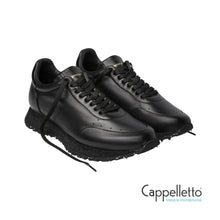 Carica l'immagine nel visualizzatore di Gallery, ROCKET Sneaker Uomo in Nappa Nera
