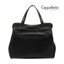 Carica l'immagine nel visualizzatore di Gallery, OTTAVIA Borsa in Pelle Martellata Nera