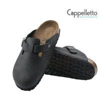 Carica l'immagine nel visualizzatore di Gallery, Boston Uomo Black Oiled Leather
