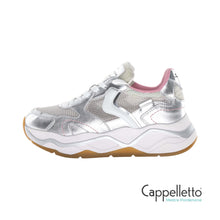 Carica l'immagine nel visualizzatore di Gallery, CLUB119 Sneaker Donna Suede/Mesh Laminato Argento