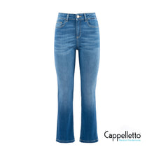 Carica l'immagine nel visualizzatore di Gallery, SINFONIA Panta Cigarette Denim SuperStretch Blu Medio