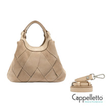 Carica l'immagine nel visualizzatore di Gallery, DUA Borsa Media in Suede Nude