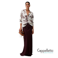 Carica l'immagine nel visualizzatore di Gallery, Camicia in Raso Stampato Choco Ramage CA6366
