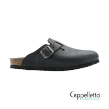 Carica l'immagine nel visualizzatore di Gallery, Boston Uomo Black Oiled Leather
