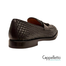 Carica l'immagine nel visualizzatore di Gallery, BOSTON Loafer Uomo Woven Calf Nero