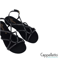 Carica l'immagine nel visualizzatore di Gallery, COOPER Sandalo Flat Nero