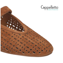 Carica l'immagine nel visualizzatore di Gallery, MAIA Ballerina in Suede Forato Cuoio