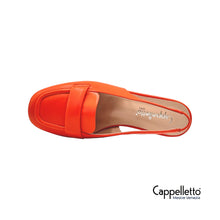 Carica l'immagine nel visualizzatore di Gallery, MARTINA SlingBack Flat in Nappa Arancio