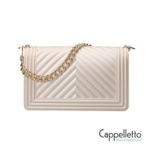 Carica l'immagine nel visualizzatore di Gallery, FLAT M Borsa a Spalla Beige/Gold
