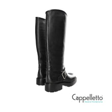 Carica l'immagine nel visualizzatore di Gallery, CPH 441 Stivale Biker in Pelle Nera
