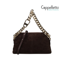 Carica l'immagine nel visualizzatore di Gallery, MICHELLE Borsa Small in Suede Dark Brown