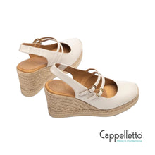 Carica l'immagine nel visualizzatore di Gallery, CYNTIA SlingBack Zeppa Corda Avorio