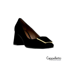 Carica l'immagine nel visualizzatore di Gallery, EVA Décolleté in Camoscio Nero 6524
