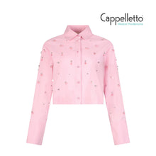 Carica l'immagine nel visualizzatore di Gallery, Camicia Boxy con Ricami Gioiello Pink Powder WA6173