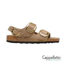 Carica l'immagine nel visualizzatore di Gallery, MILANO Donna Big Buckle Tobacco Brown