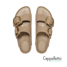 Carica l'immagine nel visualizzatore di Gallery, ARIZONA Donna Big Buckle Oiled Leather Brown Tabacco