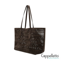 Carica l'immagine nel visualizzatore di Gallery, MASHUP Borsa Shopper in Suede Moka