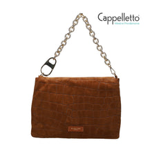 Carica l'immagine nel visualizzatore di Gallery, REFLEX Borsa Big 3028 Suede Croco Cognac