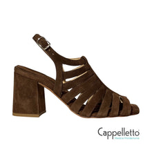 Carica l'immagine nel visualizzatore di Gallery, Sandalo 3857 Velour Caffè