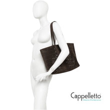 Carica l'immagine nel visualizzatore di Gallery, MASHUP Borsa Shopper in Suede Moka