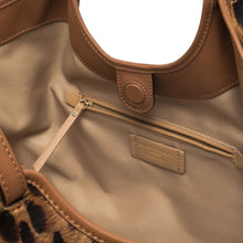 Carica l'immagine nel visualizzatore di Gallery, DUA Big Borsa in Pelle e Cavallino Lince/Cuoio