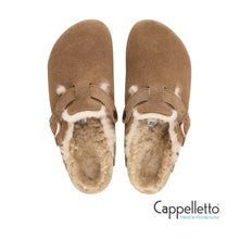 Carica l'immagine nel visualizzatore di Gallery, BOSTON Shearling Donna Pelle Scamosciata Dark Tea