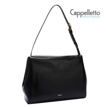 Carica l'immagine nel visualizzatore di Gallery, DOMUS M Shoulder Bag Vitello Nero