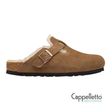 Carica l'immagine nel visualizzatore di Gallery, BOSTON Shearling Donna Pelle Scamosciata Dark Tea