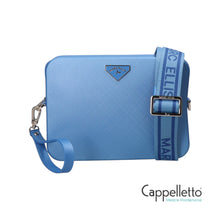 Carica l'immagine nel visualizzatore di Gallery, FLAT FLOWE 26 Borsa a Mano Sky Blue/Silver