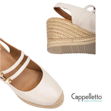 Carica l'immagine nel visualizzatore di Gallery, CYNTIA SlingBack Zeppa Corda Avorio