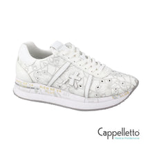 Carica l'immagine nel visualizzatore di Gallery, CONNY Sneaker Donna Nappa Bianca Fori 7364