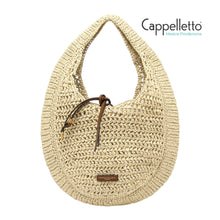 Carica l'immagine nel visualizzatore di Gallery, NEFELI Borsa Hobo in Raffia Corda