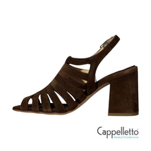 Carica l'immagine nel visualizzatore di Gallery, Sandalo 3857 Velour Caffè