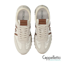 Carica l'immagine nel visualizzatore di Gallery, LUCY Sneaker Donna 8417 Panna e Cuoio