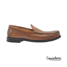 Carica l'immagine nel visualizzatore di Gallery, Mocassino Uomo con Fascetta Pelle Cuoio