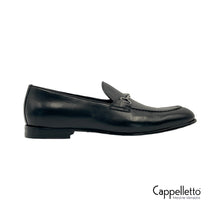 Carica l'immagine nel visualizzatore di Gallery, Mocassino Uomo con Morsetto Grained Nero