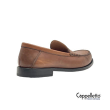 Carica l'immagine nel visualizzatore di Gallery, Mocassino Uomo con Fascetta Pelle Cuoio