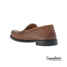 Carica l'immagine nel visualizzatore di Gallery, Mocassino Uomo con Fascetta Pelle Cuoio