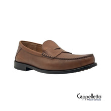 Carica l'immagine nel visualizzatore di Gallery, Mocassino Uomo con Fascetta Pelle Cuoio
