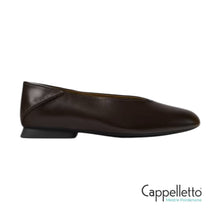 Carica l'immagine nel visualizzatore di Gallery, CASIMYRA Ballerine da Donna in Pelle Ebano
