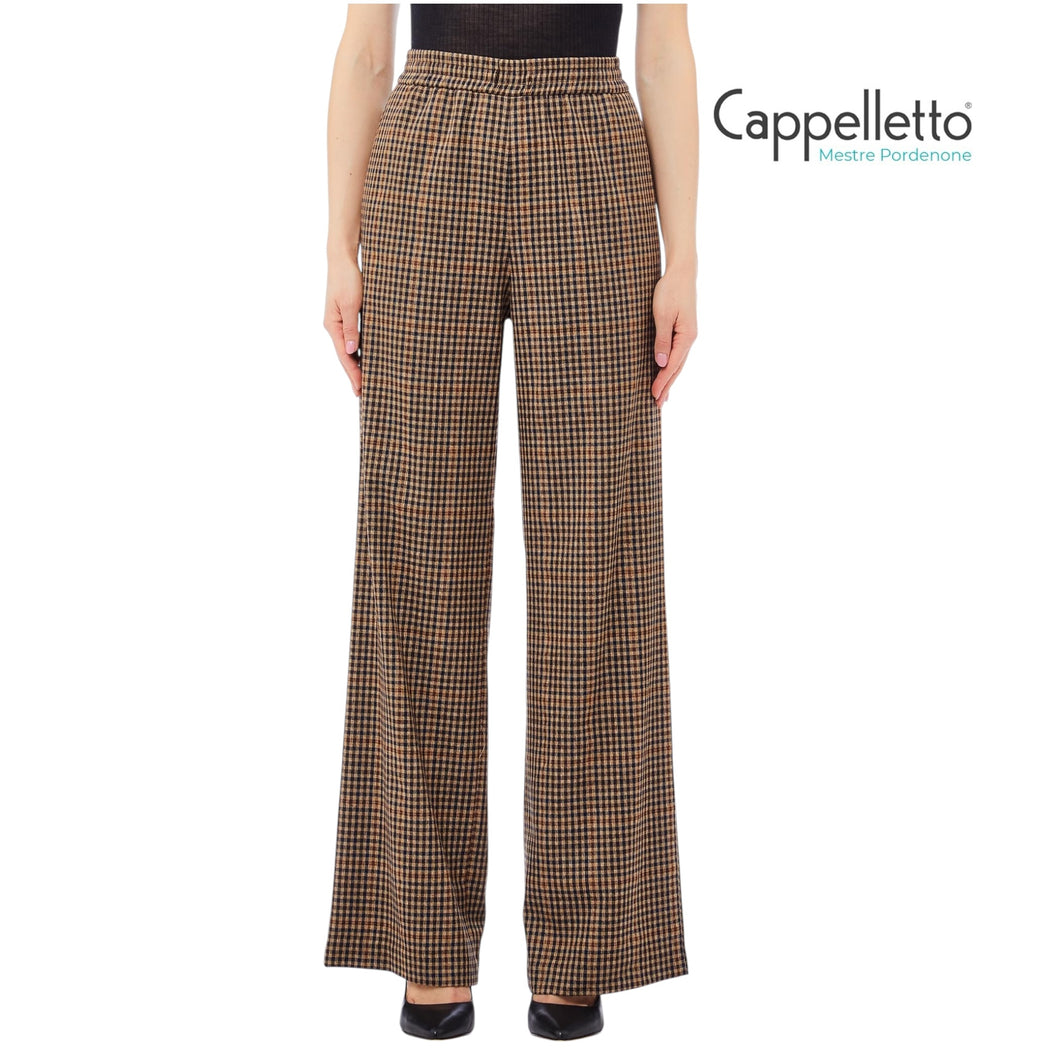 Pantalone Elastic Flare Micro Ciocco/Beige MF5349