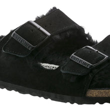 Carica l&#39;immagine nel visualizzatore di Gallery, Arizona Donna Shearling Black Suede

